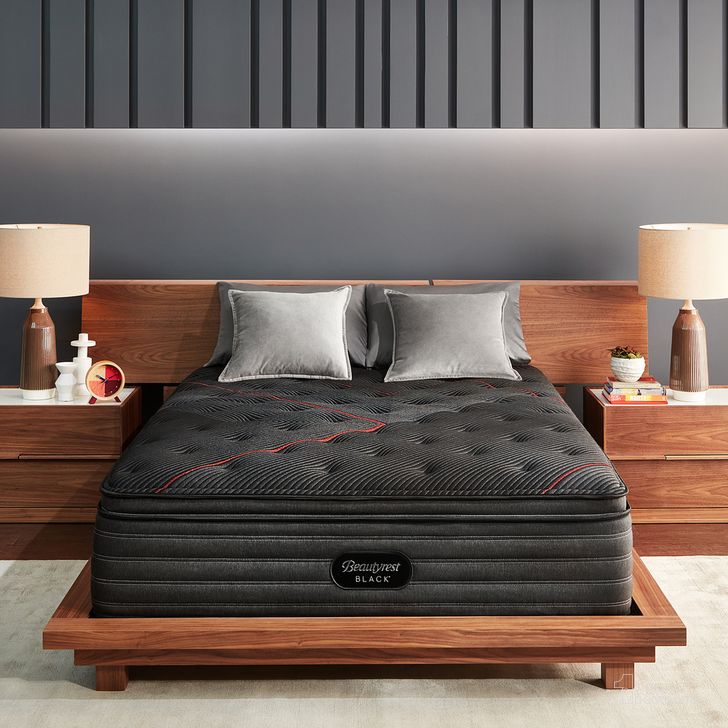 The appearance of Beautyrest Black C-Class Medium Pillow Top Full Mattress designed by Beautyrest in the modern / contemporary interior design. This black piece of furniture  was selected by 1StopBedrooms from Black Collection to add a touch of cosiness and style into your home. Sku: 700811477-1030. Product Type: Mattress. Bed Size: Full. Size: Full. Comfort Level: Medium. Mattress Top: Pillow Top. Mattress Type: Innerspring. Mattress Thickness: 14". Material: Foam. Comfort Level: Medium. Image1