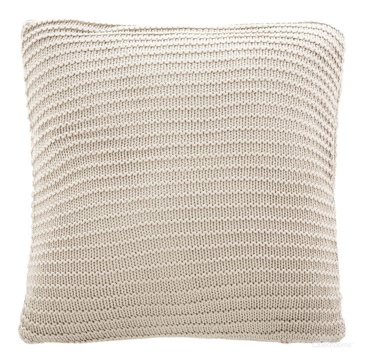 The appearance of Bella Gigi Knit Pillow designed by Safavieh in the modern / contemporary interior design. This palewisper piece of furniture  was selected by 1StopBedrooms from Bella Collection to add a touch of cosiness and style into your home. Sku: PLS201A-2020. Material: Cotton. Product Type: Pillows and Throw. Image1