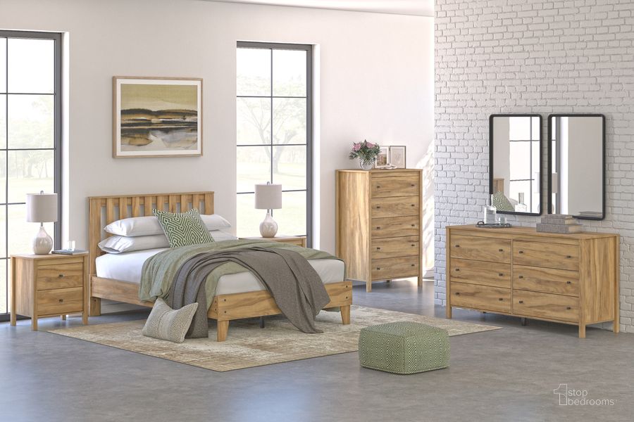 The appearance of Bermacy Light Brown Full Platform Bedroom Set designed by Signature Design by Ashley in the transitional interior design. This light brown piece of furniture  was selected by 1StopBedrooms from Bermacy Collection to add a touch of cosiness and style into your home. Sku: EB1760-112;EB1760-156;EB1760-292. Material: Wood. Product Type: Bedroom Set. Bed Size: Full. Image1