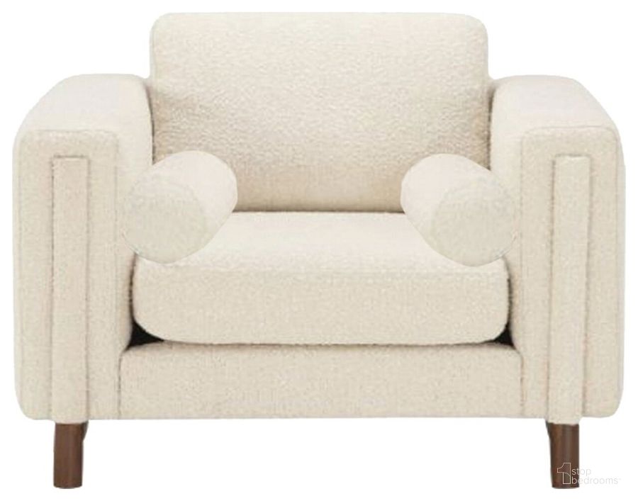 The appearance of Bespoke Fabric Boucle Chair In White designed by Primitive Collections in the modern / contemporary interior design. This white piece of furniture  was selected by 1StopBedrooms from  to add a touch of cosiness and style into your home. Sku: PC8204CHAIR10. Material: Fabric. Product Type: Sofa Chair.