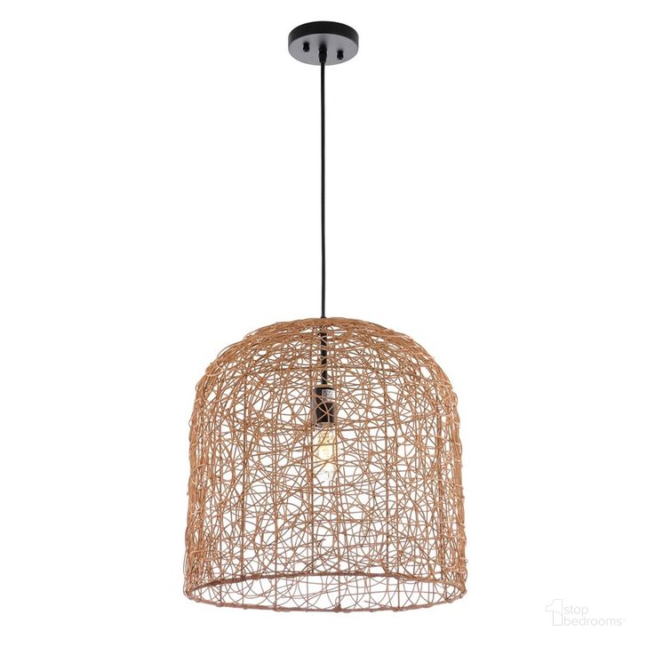 The appearance of Bianco Pendant in Natural designed by Safavieh in the coastal interior design. This natural piece of furniture  was selected by 1StopBedrooms from Bianco Collection to add a touch of cosiness and style into your home. Sku: PND4122A. Material: Rattan. Product Type: Pendant Lighting. Image1