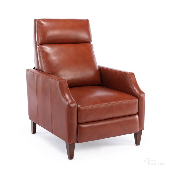 The appearance of Biltmore Push Back Recliner In Caramel designed by Comfort Pointe in the modern / contemporary interior design. This caramel piece of furniture  was selected by 1StopBedrooms from Biltmore Collection to add a touch of cosiness and style into your home. Sku: 8063-57. Product Type: Recliner. Material: Plywood. Image1