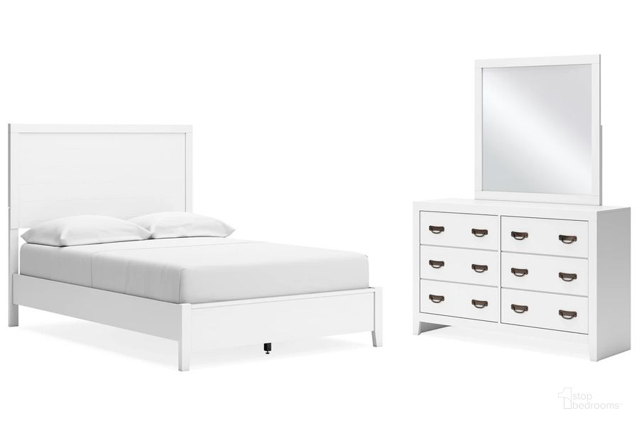 The appearance of Binterglen Youth Bedroom Set In White designed by Signature Design by Ashley in the transitional interior design. This white piece of furniture  was selected by 1StopBedrooms from Binterglen Collection to add a touch of cosiness and style into your home. Sku: B427-53;B427-83;B427-92. Product Type: Bedroom Set. Bed Size: Twin. Material: MDF. Image1