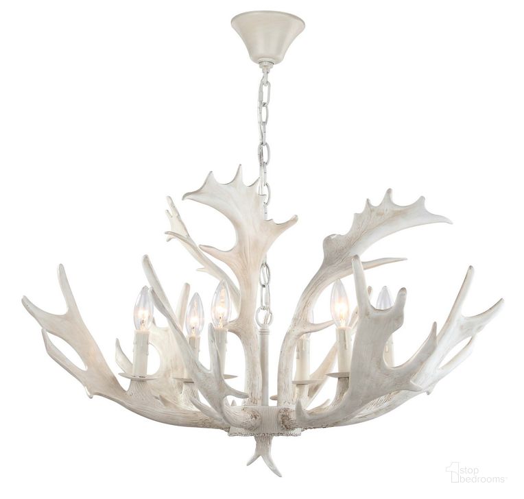 The appearance of Birch White 30 Inch Dia Antler Chandelier designed by Safavieh in the rustic / southwestern interior design. This white piece of furniture  was selected by 1StopBedrooms from Safavieh CHA Collection to add a touch of cosiness and style into your home. Sku: CHA4003A. Product Type: Chandelier. Image1