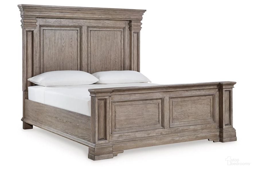 The appearance of Blairhurst King Panel Bed In Grayish Brown designed by Signature Design by Ashley in the traditional interior design. This grayish brown piece of furniture  was selected by 1StopBedrooms from Blairhurst Collection to add a touch of cosiness and style into your home. Sku: B916-56;B916-58;B916-97. Bed Type: Panel Bed. Material: Wood. Product Type: Panel Bed. Bed Size: King. Image1