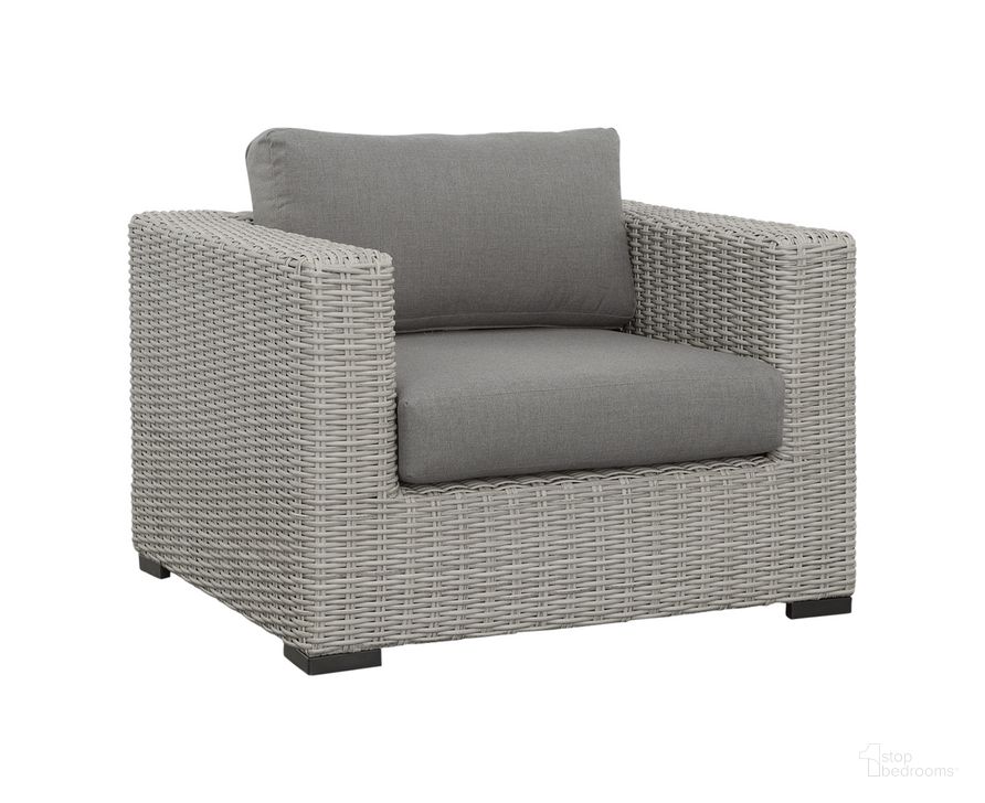 The appearance of Blakley Outdoor Lounge Chair with Half-Round Wicker In Gray designed by Steve Silver in the transitional interior design. This gray piece of furniture  was selected by 1StopBedrooms from Blakley Collection to add a touch of cosiness and style into your home. Sku: BLA600CH. Material: Aluminum. Product Type: Outdoor Chair. Image1