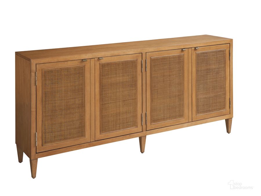 The appearance of Bluebird Media Console 01-0934-907 designed by Barclay Butera in the coastal interior design. This brown piece of furniture  was selected by 1StopBedrooms from Laguna Collection to add a touch of cosiness and style into your home. Sku: 01-0934-907. Product Type: Console. Image1
