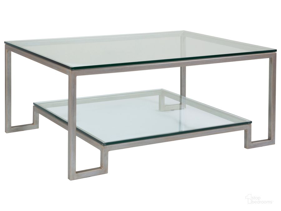 The appearance of Bonaire Argento Rectangular Cocktail Table designed by Artistica Home in the industrial interior design. This silver gray piece of furniture  was selected by 1StopBedrooms from Bonaire Collection to add a touch of cosiness and style into your home. Sku: 01-2016-945-46. Product Type: Cocktail Table. Image1