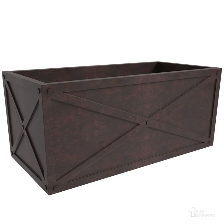The appearance of Bonsai 30 Inch Long Poly Stone Rectangle Planter In Brown designed by LeisureMod in the modern / contemporary interior design. This brown piece of furniture  was selected by 1StopBedrooms from Bonsai Collection to add a touch of cosiness and style into your home. Sku: BP13BR. Material: Stone. Product Type: Planter. Image1
