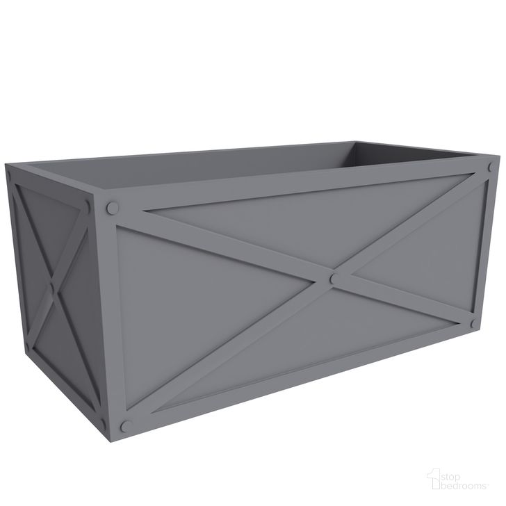 The appearance of Bonsai 30 Inch Long Poly Stone Rectangle Planter In Grey designed by LeisureMod in the modern / contemporary interior design. This grey piece of furniture  was selected by 1StopBedrooms from Bonsai Collection to add a touch of cosiness and style into your home. Sku: BP13GR. Material: Stone. Product Type: Planter. Image1