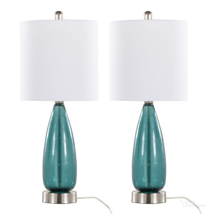 The appearance of Bottega 22 Inch Glass Accent Lamp Set of 2 In White designed by Lumisource in the modern / contemporary interior design. This white piece of furniture  was selected by 1StopBedrooms from Bottega Collection to add a touch of cosiness and style into your home. Sku: GTG22-BTTGA BUBNIW2. Material: Metal. Product Type: Table Lamp. Image1