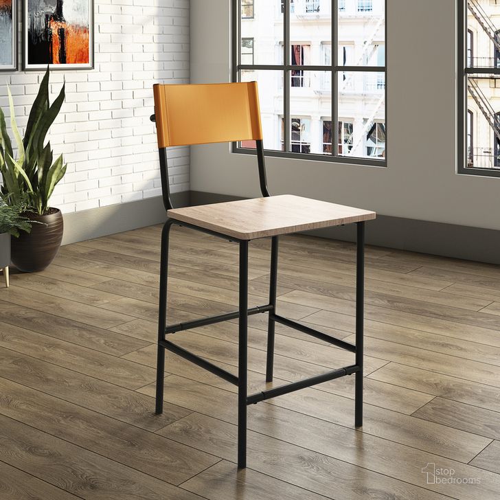 The appearance of Boulevard Cafe Counter-Height Stool In Mixed designed by Sauder in the modern / contemporary interior design. This mixed piece of furniture  was selected by 1StopBedrooms from Boulevard Cafe Collection to add a touch of cosiness and style into your home. Sku: 427397. Product Type: Barstool. Material: Engineered Wood. Image1