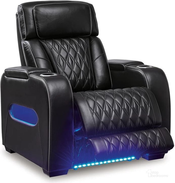 Boyington Power Recliner In Black By Ashley Furniture 