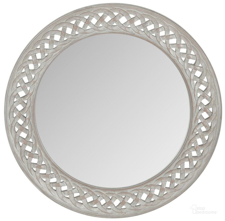 The appearance of Braided Chain Mirror in Grey designed by Safavieh in the modern / contemporary interior design. This grey piece of furniture  was selected by 1StopBedrooms from Braided Collection to add a touch of cosiness and style into your home. Sku: MIR5005A. Product Type: Mirror. Image1