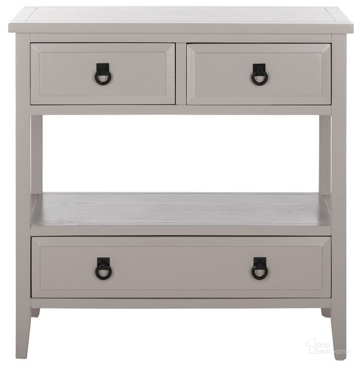 The appearance of Branson Quartz Gray 3-Drawer Sideboard designed by Safavieh in the rustic / southwestern interior design. This grey piece of furniture  was selected by 1StopBedrooms from Branson Collection to add a touch of cosiness and style into your home. Sku: AMH6540C. Material: Aluminum. Product Type: Buffets, Sideboards and Server. Image1