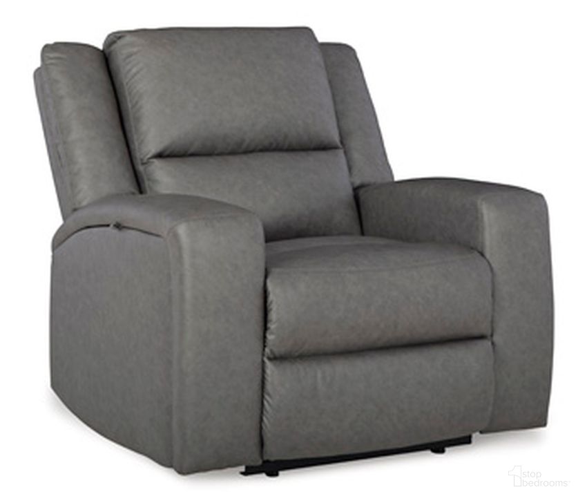 The appearance of Brixworth Recliner In Slate designed by Signature Design by Ashley in the modern / contemporary interior design. This slate piece of furniture  was selected by 1StopBedrooms from Brixworth Collection to add a touch of cosiness and style into your home. Sku: 6910629. Material: Fabric. Product Type: Recliner.
