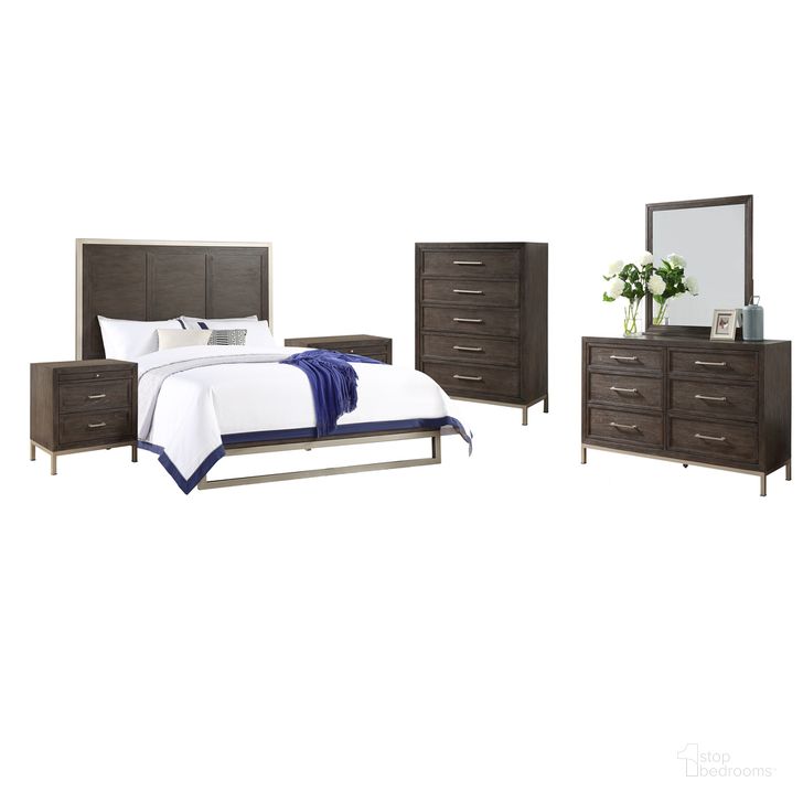 The appearance of Broomfield King 6Pc Bedroom Set designed by Steve Silver in the  interior design. This walnut piece of furniture  was selected by 1StopBedrooms from Broomfield Collection to add a touch of cosiness and style into your home. Sku: BR950KHFB;BR950KQR;BR950DR;BR950M;BR950NS;BR950NS;BR950C. Bed Type: Platform Bed. Material: Wood. Product Type: Platform Bed. Bed Size: King. Image1
