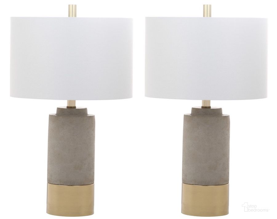 The appearance of Brown Table Lamp Set of 2 designed by Safavieh in the modern / contemporary interior design. This grey piece of furniture  was selected by 1StopBedrooms from Brown Collection to add a touch of cosiness and style into your home. Sku: LIT4451A-SET2. Product Type: Table Lamp. Material: Brass. Image1