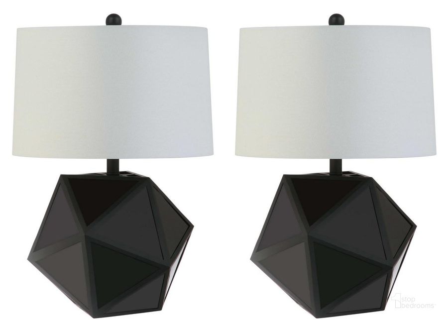 The appearance of Brycin Black Table Lamp Set of 2 designed by Safavieh in the modern / contemporary interior design. This black piece of furniture  was selected by 1StopBedrooms from Safavieh TBL Collection to add a touch of cosiness and style into your home. Sku: TBL4059A-SET2. Product Type: Table Lamp. Image1