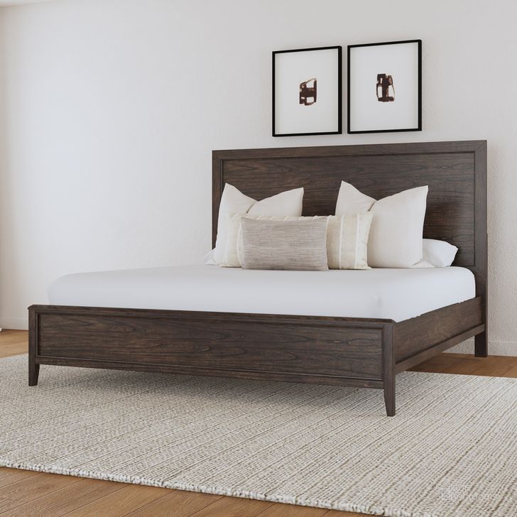 The appearance of Bryson California King Panel Bed In Grey Brown designed by A-America in the transitional interior design. This grey/brown piece of furniture  was selected by 1StopBedrooms from Bryson Collection to add a touch of cosiness and style into your home. Sku: BRNSZ513H;BRNSZ513F;BRNSZ523R;BRNSZ523P. Material: Wood. Product Type: Panel Bed. Bed Size: California King.