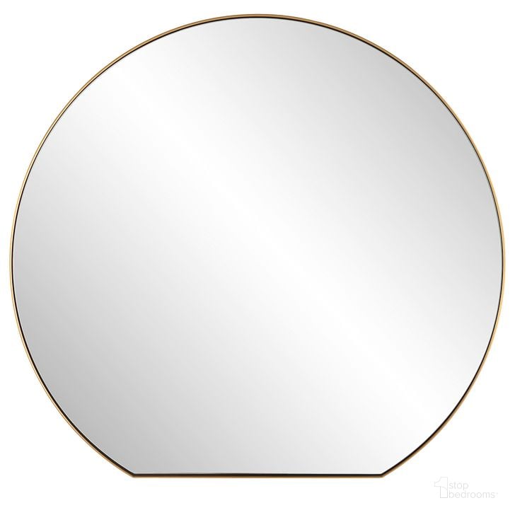 The appearance of Cabell Small Mirror In Brass designed by Uttermost in the  interior design. This brass piece of furniture  was selected by 1StopBedrooms from Cabell Collection to add a touch of cosiness and style into your home. Sku: 09922. Material: Metal. Product Type: Accent Mirror. Image1