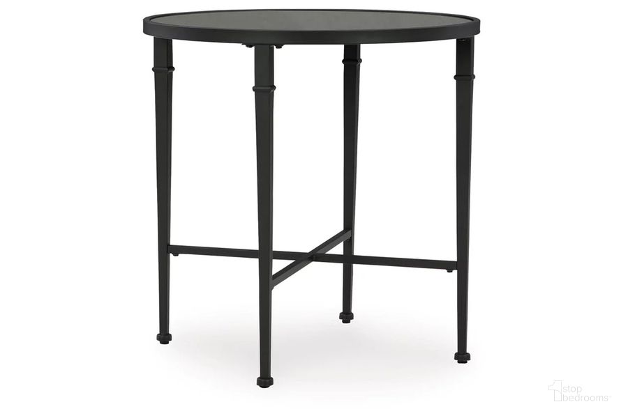 The appearance of Cadeburg Accent Table In Black designed by Signature Design by Ashley in the traditional interior design. This black piece of furniture  was selected by 1StopBedrooms from Cadeburg Collection to add a touch of cosiness and style into your home. Sku: A4000639. Material: Metal. Product Type: Accent Table. Image1