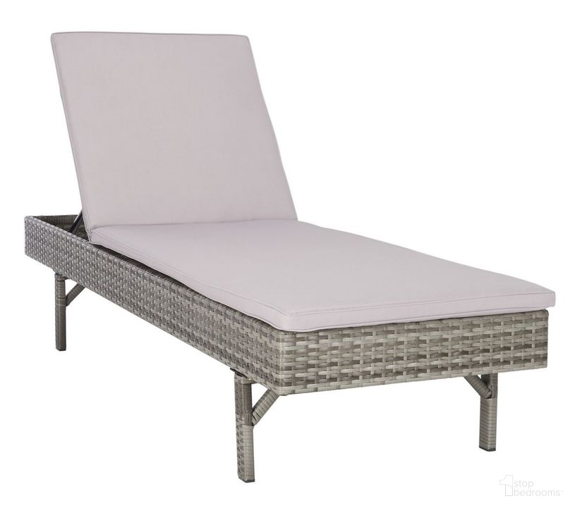 The appearance of Cam Sunlounger in Grey and Grey designed by Safavieh in the coastal interior design. This grey and grey piece of furniture  was selected by 1StopBedrooms from Cam Collection to add a touch of cosiness and style into your home. Sku: PAT7501B. Material: Steel. Product Type: Outdoor Chaise Lounge. Image1
