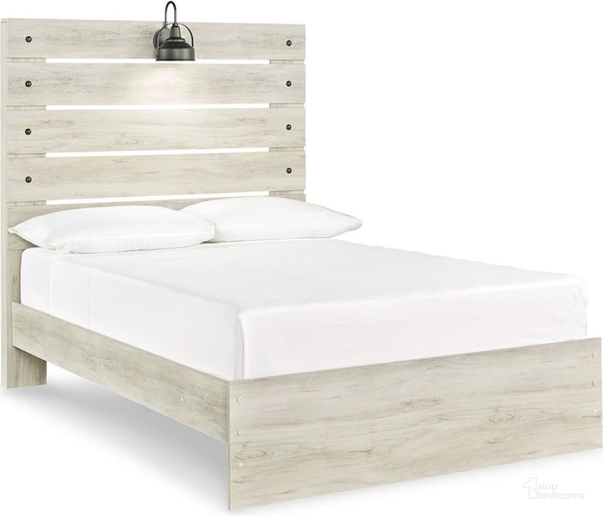 Cambeck Whitewash Full Panel Bed by Ashley Furniture | 1StopBedrooms