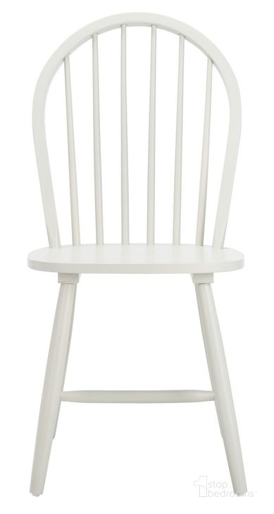 The appearance of Camden Spindle Back Dining Chair DCH8501C Set of 2 designed by Safavieh in the country / farmhouse interior design. This off white piece of furniture  was selected by 1StopBedrooms from Camden Collection to add a touch of cosiness and style into your home. Sku: DCH8501C-SET2. Material: Steel. Product Type: Dining Chair. Image1