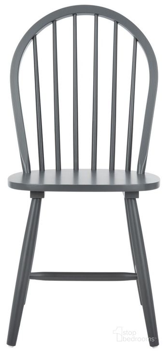 The appearance of Camden Spindle Back Dining Chair DCH8501E Set of 2 designed by Safavieh in the modern / contemporary interior design. This grey piece of furniture  was selected by 1StopBedrooms from Camden Collection to add a touch of cosiness and style into your home. Sku: DCH8501E-SET2. Material: Steel. Product Type: Dining Chair. Image1