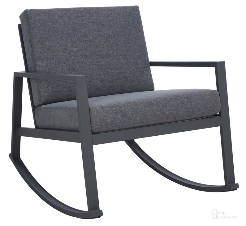 The appearance of Cantor Rocking Chair in Grey and Grey designed by Safavieh in the modern / contemporary interior design. This grey and grey piece of furniture  was selected by 1StopBedrooms from Cantor Collection to add a touch of cosiness and style into your home. Sku: PAT7727A. Material: Steel. Product Type: Outdoor Set. Image1