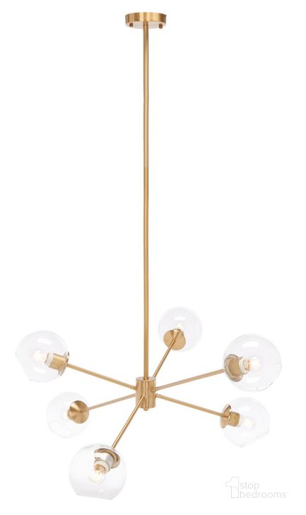 The appearance of Cantori Chandelier in Gold designed by Safavieh in the modern / contemporary interior design. This gold piece of furniture  was selected by 1StopBedrooms from Cantori Collection to add a touch of cosiness and style into your home. Sku: CHA7008A. Material: Steel. Product Type: Chandelier. Image1