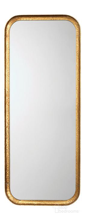 The appearance of Capital Rectangle Mirror designed by Jamie Young Company in the transitional interior design. This gold piece of furniture  was selected by 1StopBedrooms from Capital Collection to add a touch of cosiness and style into your home. Sku: 7CAPI-MIGO. Product Type: Accent Mirror. Material: Iron. Image1