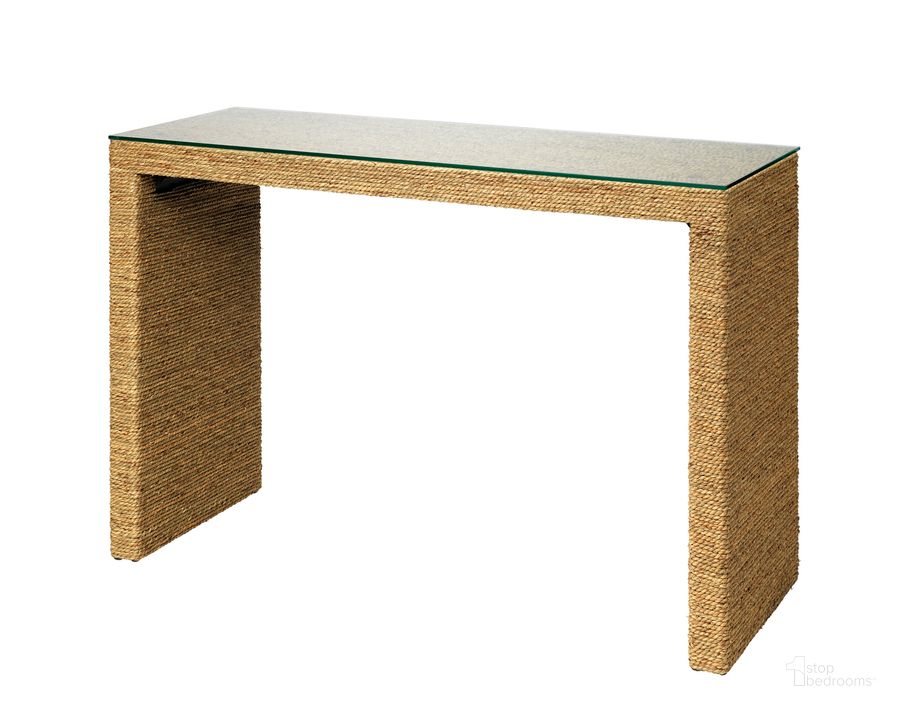 The appearance of Captain Console Table designed by Jamie Young Company in the coastal interior design. This natural piece of furniture  was selected by 1StopBedrooms from Captain Collection to add a touch of cosiness and style into your home. Sku: 20CAPT-CONA. Material: Glass. Product Type: Console Table. Image1