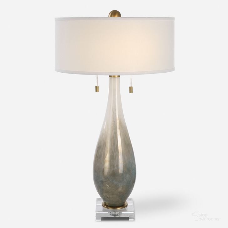 The appearance of Cardoni Glass Table Lamp In Bronze designed by Uttermost in the  interior design. This bronze piece of furniture  was selected by 1StopBedrooms from Cardoni Collection to add a touch of cosiness and style into your home. Sku: 30231. Material: Metal. Product Type: Table Lamp. Image1