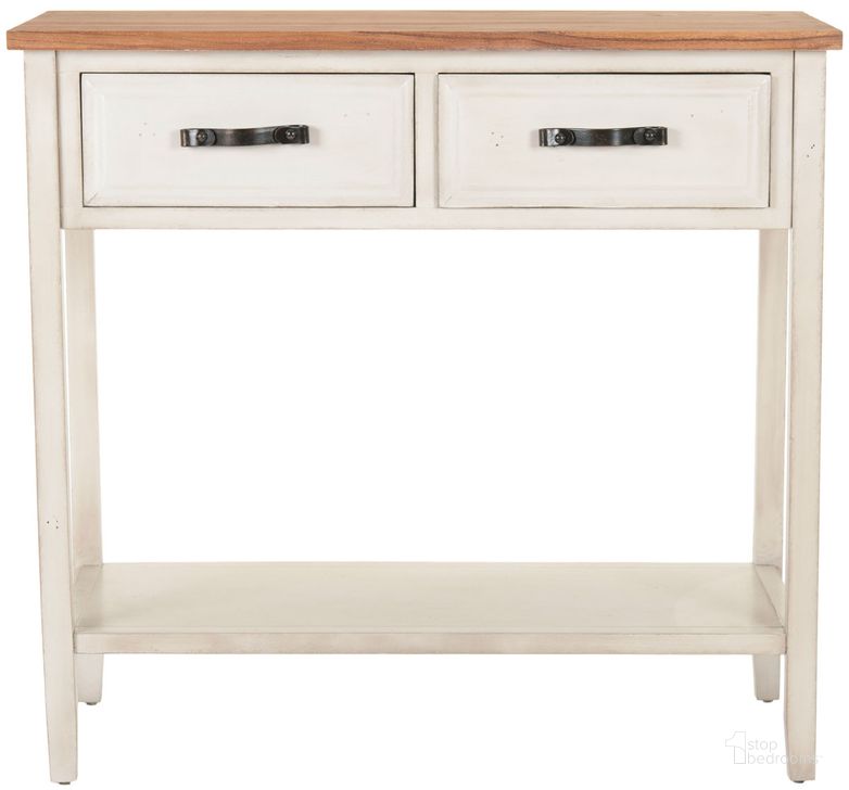 The appearance of Carol White Birch Console with 2 Storage Drawers designed by Safavieh in the transitional interior design. This white piece of furniture  was selected by 1StopBedrooms from Safavieh AMH Collection to add a touch of cosiness and style into your home. Sku: AMH6574A. Material: Wood. Product Type: Console. Image1