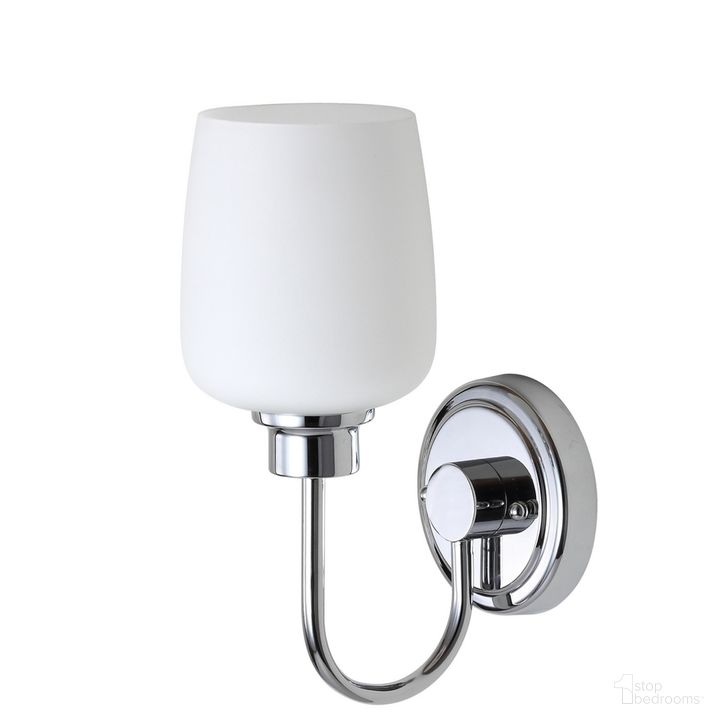 The appearance of Casen Chrome Bathroom Sconce designed by Safavieh in the modern / contemporary interior design. This chrome piece of furniture  was selected by 1StopBedrooms from Safavieh SCN Collection to add a touch of cosiness and style into your home. Sku: SCN4050A. Product Type: Wall Sconce. Material: Chrome. Image1