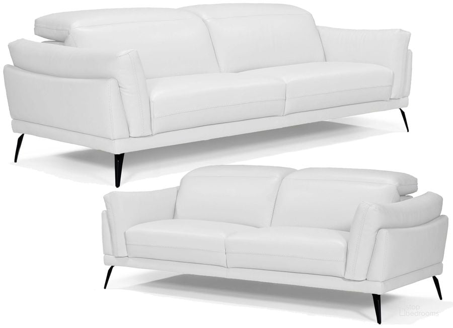 The appearance of Casino White Living Room Set designed by Bellini Modern Living in the modern / contemporary interior design. This white piece of furniture  was selected by 1StopBedrooms from Casino Collection to add a touch of cosiness and style into your home. Sku: Casino S WHT;Casino LS WHT. Product Type: Living Room Set. Image1