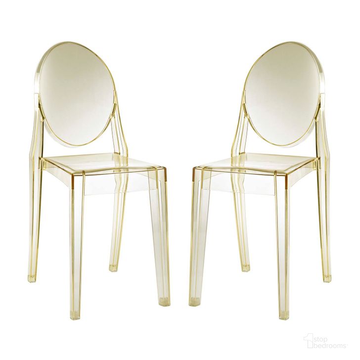 The appearance of Casper Yellow Dining Chairs Set of 2 designed by Modway in the modern / contemporary interior design. This yellow piece of furniture  was selected by 1StopBedrooms from Casper Collection to add a touch of cosiness and style into your home. Sku: EEI-906-YLW. Material: Wood. Product Type: Dining Chair. Image1