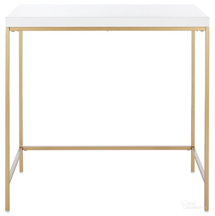 The appearance of Cass Desk in White and Gold designed by Safavieh in the modern / contemporary interior design. This white and gold piece of furniture  was selected by 1StopBedrooms from Cass Collection to add a touch of cosiness and style into your home. Sku: DSK5015A. Material: Wood. Product Type: Desk. Image1