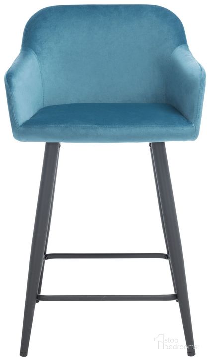The appearance of Cataleya Counter Stool in Denim Blue designed by Safavieh in the modern / contemporary interior design. This denim blue piece of furniture  was selected by 1StopBedrooms from Cataleya Collection to add a touch of cosiness and style into your home. Sku: BST7503B. Material: Steel. Product Type: Barstool. Image1