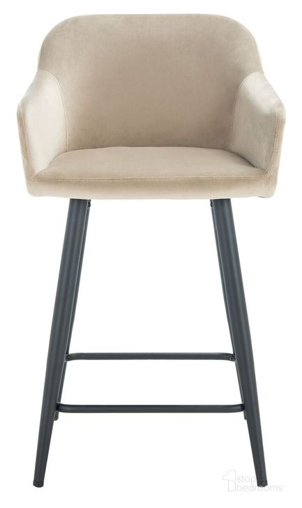 The appearance of Cataleya Counter Stool in Taupe designed by Safavieh in the modern / contemporary interior design. This taupe piece of furniture  was selected by 1StopBedrooms from Cataleya Collection to add a touch of cosiness and style into your home. Sku: BST7503A. Material: Steel. Product Type: Barstool. Image1