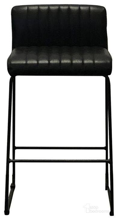 The appearance of Catalina Counter Stool Set of 2 In Black designed by Primitive Collections in the modern / contemporary interior design. This black piece of furniture  was selected by 1StopBedrooms from  to add a touch of cosiness and style into your home. Sku: PCCATALINABLK10. Material: Leather. Product Type: Barstool.