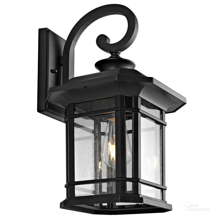 The appearance of Cendra Outdoor Wall Lantern designed by Safavieh in the modern / contemporary interior design. This black piece of furniture  was selected by 1StopBedrooms from Cendra Collection to add a touch of cosiness and style into your home. Sku: PLT4011A. Material: Aluminium. Product Type: Outdoor Lighting. Image1