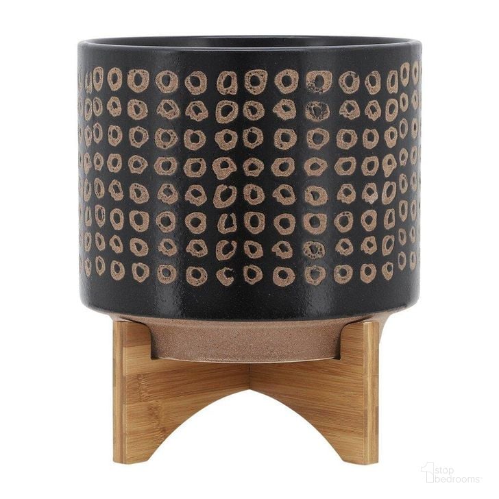 The appearance of Ceramic 10 Inch Planter On Stand In Brown designed by Sagebrook in the modern / contemporary interior design. This brown piece of furniture  was selected by 1StopBedrooms from  to add a touch of cosiness and style into your home. Sku: 14764-03. Material: Ceramic. Product Type: Outdoor Accessory. Image1