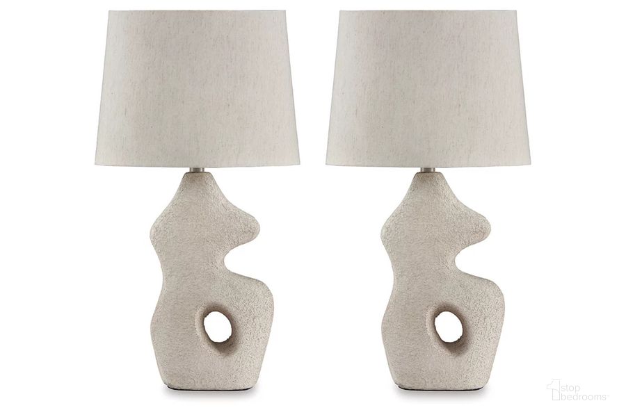 The appearance of Chadrich Table Lamp Set of 2 In Antique Beige designed by Signature Design by Ashley in the modern / contemporary interior design. This antique beige piece of furniture  was selected by 1StopBedrooms from Chadrich Collection to add a touch of cosiness and style into your home. Sku: L243664. Product Type: Table Lamp. Material: Paper. Image1