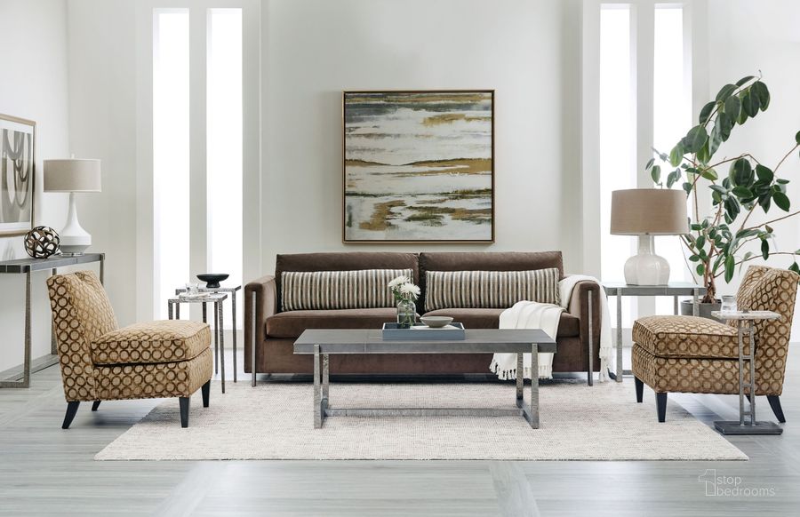 The appearance of Chapman Gray Occasional Table Set designed by Hooker in the modern / contemporary interior design. This gray piece of furniture  was selected by 1StopBedrooms from Chapman Collection to add a touch of cosiness and style into your home. Sku: 6033-80110-94;6033-80113-94. Material: Metal. Product Type: Occasional Table Set. Image1