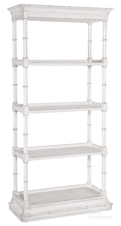 The appearance of Charleston Etagere designed by Hooker in the traditional interior design. This white piece of furniture  was selected by 1StopBedrooms from Charleston Collection to add a touch of cosiness and style into your home. Sku: 6750-50012-06. Product Type: Etagere. Material: Wood Veneer. Image1