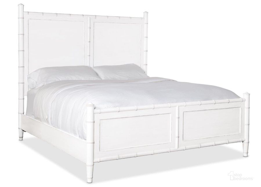 The appearance of Charleston King Panel Bed designed by Hooker in the traditional interior design. This white piece of furniture  was selected by 1StopBedrooms from Charleston Collection to add a touch of cosiness and style into your home. Sku: 6750-90166-06. Bed Type: Panel Bed. Material: Wood. Product Type: Panel Bed. Bed Size: King. Image1