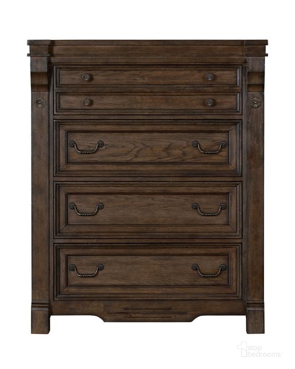 The appearance of Chest In Brown designed by Avalon Furniture in the traditional interior design. This brown piece of furniture  was selected by 1StopBedrooms from  to add a touch of cosiness and style into your home. Sku: B02122 C. Product Type: Chest. Material: Rubberwood. Image1